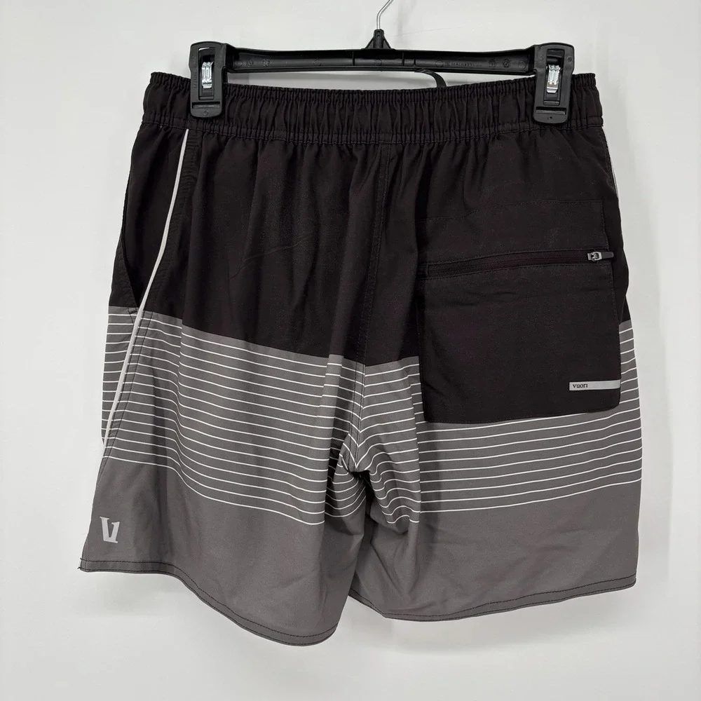 Vuori Trail Shorts 2.0 Mens‎ Small Brown Gray Striped V341 Performance 6